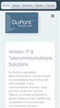 Mobile Screenshot of duponttelecom.co.za
