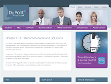 Tablet Screenshot of duponttelecom.co.za